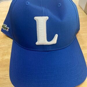 Lacoste Blue Cap with White 'L' Logo